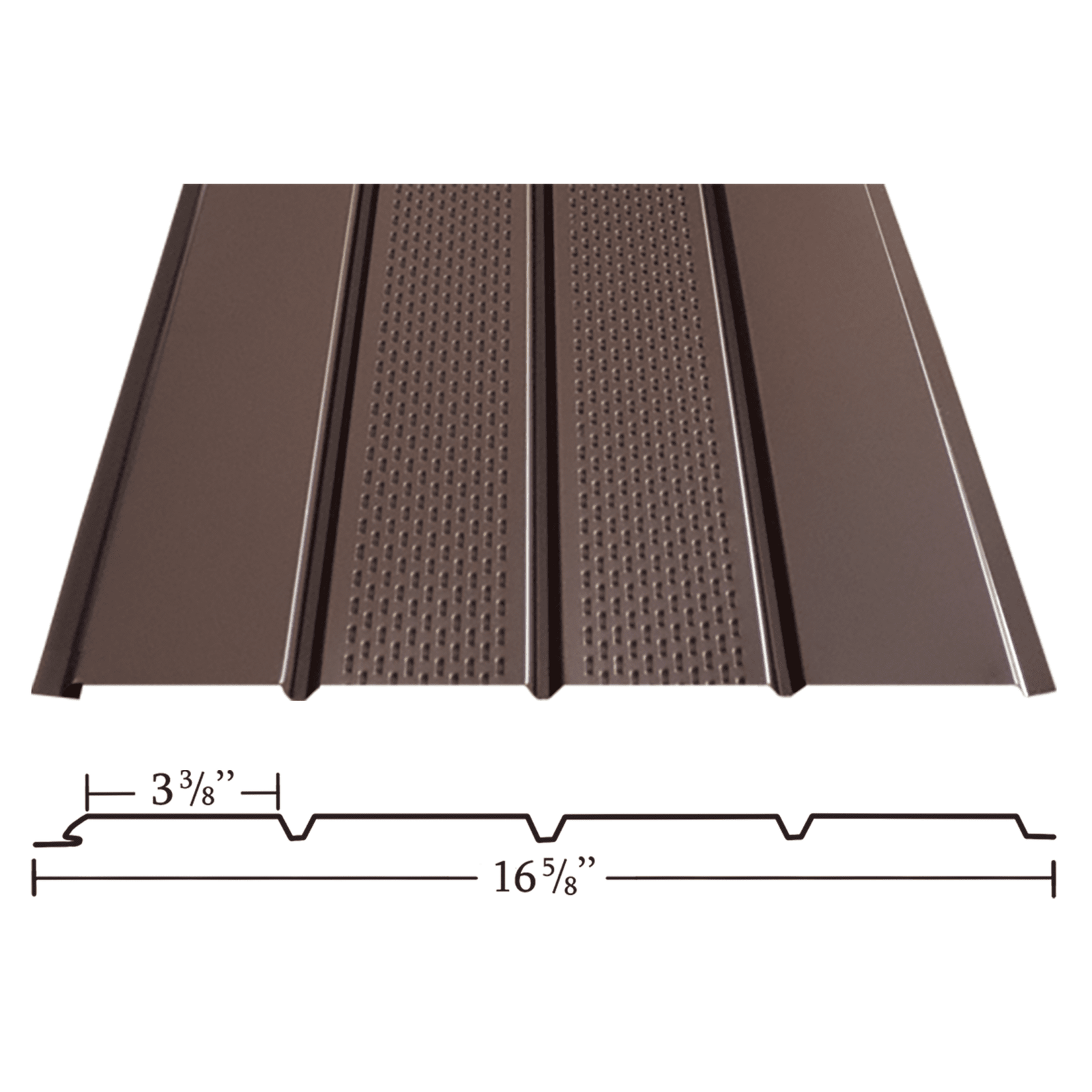 16 X 12 Quad 4 Center Vent Soffit 2543